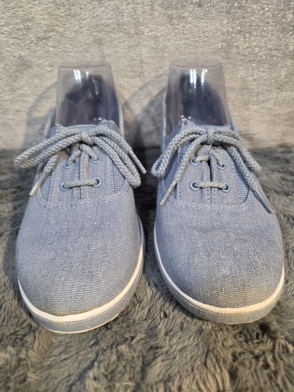 Grasshoppers Light Blue Canvas Lace-Up Women's Sneakers